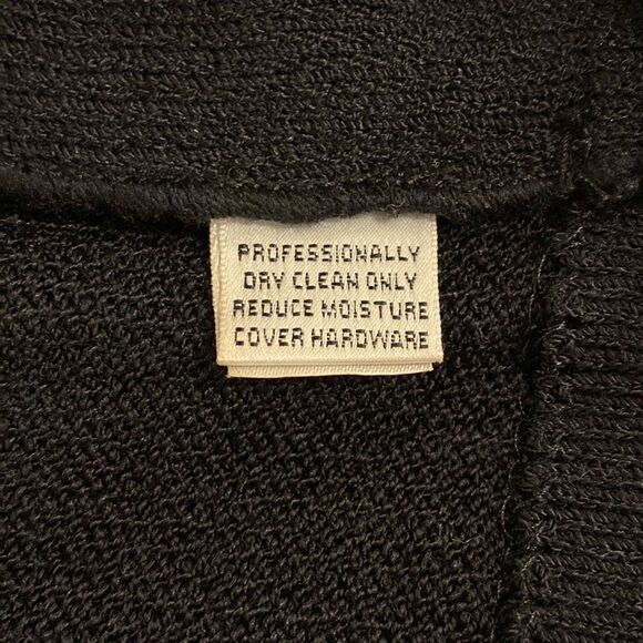 St. John Basic black knit classic blazer cardigan size 8 Luxury - Picture 8 of 10